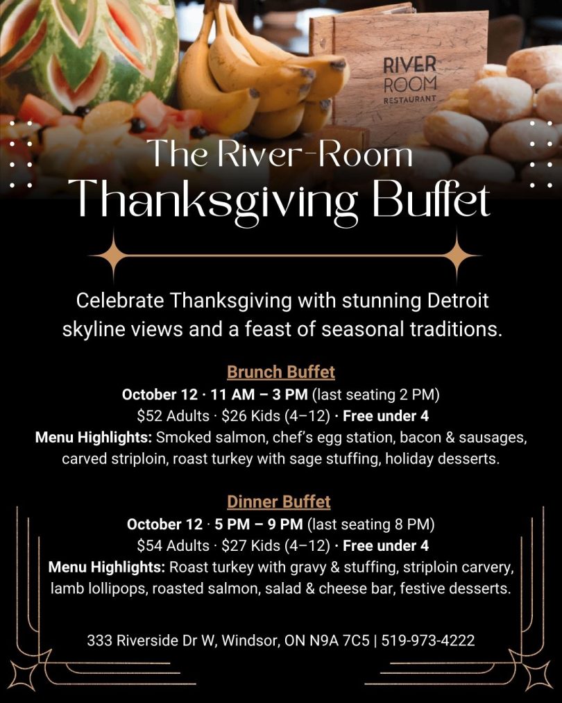 Thanksgiving buffet poster 2025